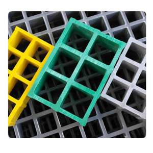 Coupe moulée anticorrosion de grille de maille de fibre de verre coupant le service de traitement disponible - Product Image 1