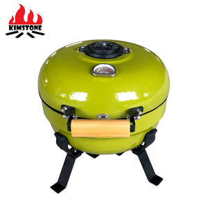 2025 Kimstone más nuevo gran forma redonda 12 "carbón mesa de cerámica barbacoa ahumador para barbacoa familiar - Product Image 2