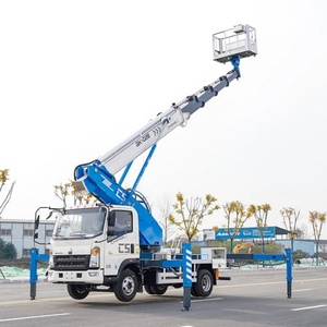 HOWO 21m 28m 32m Straight Arm Bucket Trucks Cherry Picker Aerial Work Vehicle Platform Man Lift Sky Lift Truck Truck - Product Image 1
