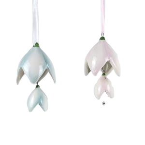 Handmade gốm Win Wedding mùa xuân trang trí nội thất hoa màu xanh chuông - Product Image 1