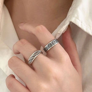 Anillo Geométrico de Plata de Ley S925 para Mujer, Joyería Fina para Uso Diario - Product Image 2
