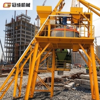 Machine à Béton Électrique pour Centrale à Béton, Équipement avec Moteur et Agitateur pour Chantier de Petite Capacité