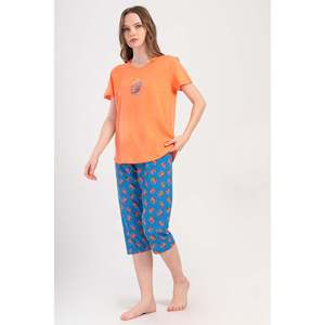 Combinaison de nuit ovale à manches courtes et col rond pour femmes - Product Image 4