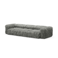 Livraison gratuite canapé de salon moderne en peluche, canapés de salon nordique super confortable grande place