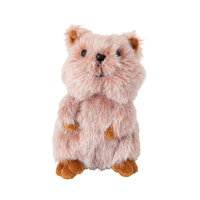 Llavero de peluche de quokka rosa Kawaii, suave, para bolso