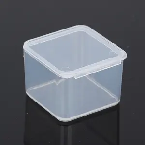 Container Met Deksel Kleine Vierkante Plastic Plastic Doos Multifunctionele Aangepaste Klassieke Speelgoed Organizer Keuken Voedsel Opslag