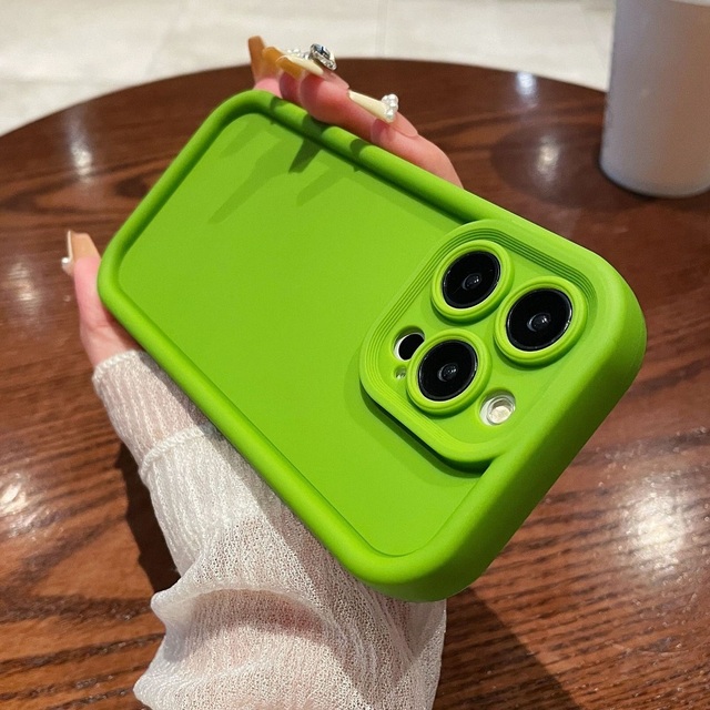 Soft Solid Color Shockproof Phone Case for IPhone 16 15 14 13 12 11 Pro Max XS X XR 8 7 Plus SE Plain Silicone Bumper Cover