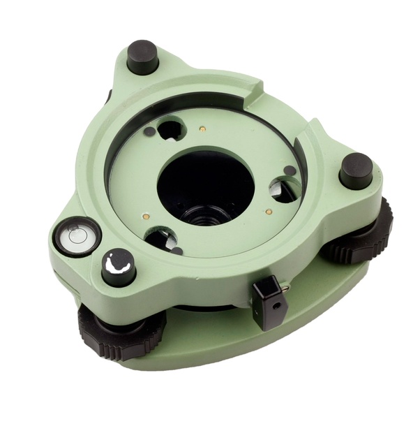 Brand New GEOBOK Three-Jaw Tribrach Surveying Instrument Green Metal Steel Plastic Aluminium Brass Optical Plummet 0.1 Accuracy