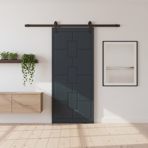 GUJIE Porta Scorrevole in MDF Impermeabile 84x36 Pollici, Kit Hardware Personalizzabile, Disponibile in Magazzino Los Angeles, Spedizione Gratuita - Product Image 2