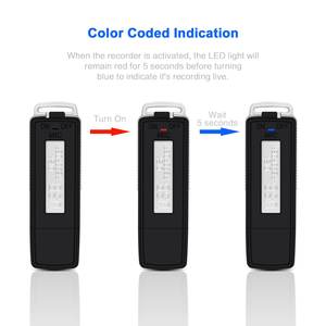 Personalizado digital <span class=keywords><strong>Mini</strong></span> grabador de voz grabadora de audio con flash drive 8gb usb flash usb negro - Product Image 4