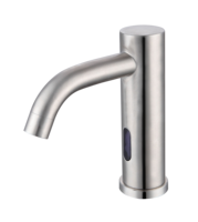 Robinet de lavabo de chambre contemporain en acier inoxydable 304 doré, à capteur automatique, design intelligent et tactile