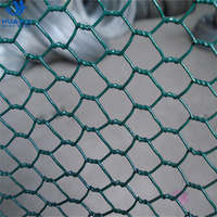 Grillage hexagonal noir en PVC de 1/2'' à 2'' pour volailles, résistant à la corrosion, avec fil de fer tissé uni, pour filtration et découpe