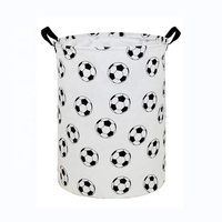 Panier de rangement pliable en coton et lin pour linge, jouets, cadeaux, idéal pour chambre d'enfant, salle de jeux et salle de bain