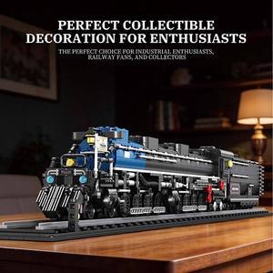 Reobrix 66805 Nouvelle locomotive à vapeur, train, rails, jouet DIY pour enfants, cadeau, ornement de bureau, cadeau de vacances, ensembles de blocs de construction - Product Image 4