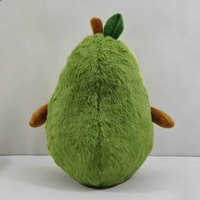 Op maat gemaakte avocado knuffel, zacht pluche fruitfiguur met PP katoenen vulling, 23 cm, unisex
