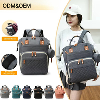 Große Wickeltasche Rucksack Wasserdicht Mutterschafts-Reisetasche Multifunktionale Damen-Babytasche
