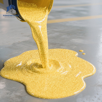 Peinture de sol autolissante écologique en sable coloré époxy, imitation carrelage de marbre pour sol en ciment, résistante à l'usure, certifiée RoHS