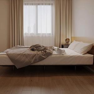 헤드 보드 높은 발판 없음 소음 없음 냄새 공장 맞춤형 도매 아파트 호텔 침실 기숙사 커플 금속 침대 - Product Image 6