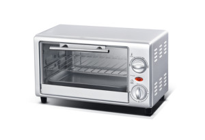 Four électrique encastrable 8L pour usage domestique avec contrôle mécanique du minuterie, construction en aluminium, éléments chauffants supérieur et inférieur pour pizzas - Product Image 3