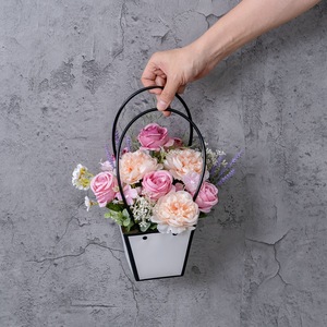 Eizawa Rikuren - Juego de Cestas de Rosas Artificiales, Tela Tejida de Plástico, Decoración para Bodas CF01467 - Product Image 2