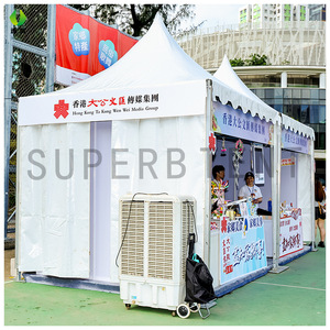 Carpa para Ferias Comerciales 3x3m, Estructura de Aluminio para Exteriores, Cubierta de PVC Impermeable, Forma Cuadrada para Uso en Exposiciones - Product Image 1