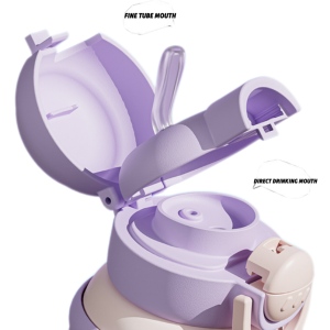 Yaye simpatici per bambini con doppia tazza Anti-goccia copertura per cartoni animati nuova fiaschetta Thermos per PC Logo caldo regalo all'ingrosso per bambini - Product Image 4