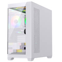 Boîtier PC Gamer LOVINGCOOL à Effet Visuel Superbe, Châssis de Bureau pour Ordinateur ATX M-ATX Mini ITX, Tour Moyenne pour PC Gamer