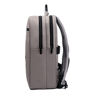 Mochila de negocios sencilla y elegante para hombre, bolsa impermeable para ordenador portátil de 20-35L para viajes, estudiantes universitarios, Color gris sólido - Product Image 2