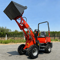 Kompakter Elektrischer Frontlader Umweltfreundlicher 4WD Batteriebetriebener Landwirtschafts-Lader mit Niedrigen Betriebskosten Mini Elektrischer Radlader