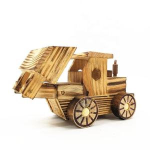 Groothandel Kinderen Houten Bulldozer <span class=keywords><strong>Model</strong></span> Speelgoed Handgemaakte Eco Vriendelijke Wood Craft Voor Gift - Product Image 2