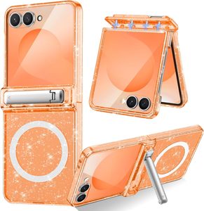 Funda para Samsung Z <span class=keywords><strong>Flip</strong></span> 8 con Protector de Pantalla Integrado, Carcasa Rígida Transparente de PC con Bisagra y Soporte para Samsung <span class=keywords><strong>Galaxy</strong></span> Z <span class=keywords><strong>Flip</strong></span> 8 - Product Image 4