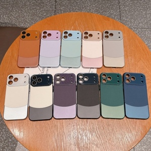 Business large window <b>camera</b> protect joint leather phone case for iPhone 17Air 12pro max simple shockproof protect cover - Product Image 6