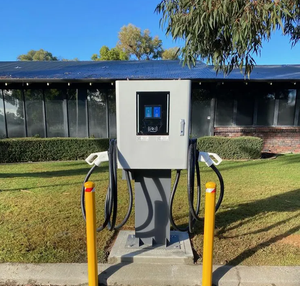 Borne de recharge rapide pour véhicules électriques Wallbox DC 20-60kW, CCS2 CHAdeMO GBT, double connecteur, OCPP1.6J, station de recharge commerciale - Product Image 3