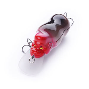 Desain baru umpan pancing spesies ikan muara bionik gorila Fat Wobblers Square Bill Floating Rattle 3D mata Bass Crankbait umpan - Product Image 1