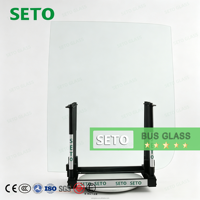 Vitre de pare-brise avant SETO pour autocars Higer, Yutong, King Long – Verre de sécurité feuilleté, prix usine avec certifications DOT, E-Mark, ISO