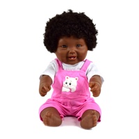Adorable poupée réaliste Tusalmo YD48cm 19 pouces 48cm pour filles, noire afro, jouet en PVC souple, cadeau promotionnel naturel et tendance