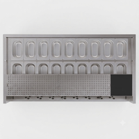 Unit Bar Bawah Meja Kapasitas Es Besar 175L Bahan Stainless Steel 304 316, Stasiun Koktail Modular, Meja Bar Garnish