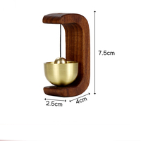 Carillon éolien magnétique à ventouse pour porte d'entrée, sonnette en bois, clochette de rappel pour boutique, nouvelle décoration de style chinois