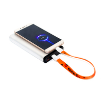 Cordón con Logotipo Personalizado para Regalo Empresarial, Impresión por Sublimación, Cable de Carga USB 2 en 1, Cordón con Cable de Carga