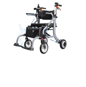 <span class=keywords><strong>Deambulatore</strong></span> <span class=keywords><strong>con</strong></span> Seduta Regolabile in Altezza, Ausilio per la Mobilità Antiribaltamento <span class=keywords><strong>con</strong></span> <span class=keywords><strong>Freno</strong></span> <span class=keywords><strong>a</strong></span> <span class=keywords><strong>Mano</strong></span> per Riabilitazione Disabili - Product Image 5
