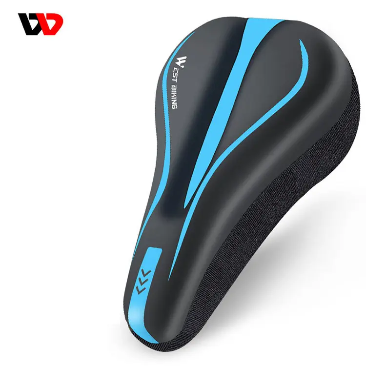 Capa de silicone para selim de bicicleta, assento macio esponja ajustável para ciclismo de montanha e estrada, almofada