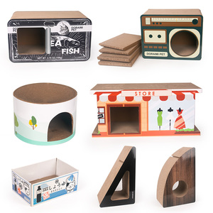 Commercio all'ingrosso oem <span class=keywords><strong>cat</strong></span> <span class=keywords><strong>tree</strong></span> sofa tower tiragraffi in cartone carta ondulata <span class=keywords><strong>cat</strong></span> house bed scratching post pad <span class=keywords><strong>cat</strong></span> scratching board - Product Image 3