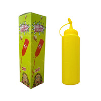 Bouteille de Ketchup en Plastique FuYi pour Adultes – Jouet Farceur, Bouteille de Sauce à Presser pour Blagues, Anti-Stress, Bouteille Amusante pour Vinaigrette