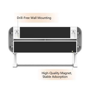 Organisateur de serviettes en papier d'aluminium à enveloppe en plastique Distributeur mural 3 en 1 avec coupeur intégré - Product Image 3