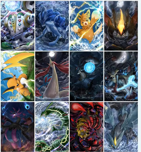 Nouvelle collection de cartes en papier coloré Z-Studio Poke Moned, cartes rares <span class=keywords><strong>Pikachu</strong></span> Charizard, cartes d'art lenticulaires 3D pour enfants, cadeaux - Product Image 4