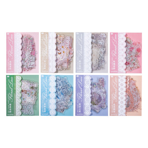 30 Pièces/Pack Pet Sticker Papier Fleur Dentelle Série Creux Dentelle Journal Main <span class=keywords><strong>Compte</strong></span> Collage Matériel Décoration En 6 Types - Product Image 5