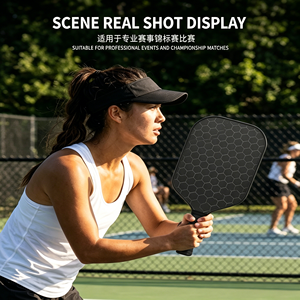 Palas de Pickleball de Grafito de Nuevo Diseño y Pelotas para la Familia con Empuñadura Acolchada y Aprobadas por la USAPA, Incluye Juego Completo de 2 Palas - Product Image 6