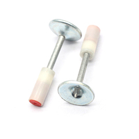 Lot de 200 clous à tête lisse pour pistolet à clous de plafond, 27 mm, pour fixation rapide sur mur en béton et accessoires de fixation de conduits de câbles