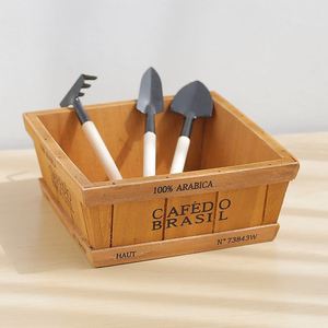 กล่องไม้ตกแต่งบ้านทรงสี่เหลี่ยมทันสมัยสำหรับปลูกไม้อวบน้ำ - Product Image 3