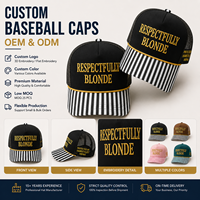 Topi Trucker Jaring Vintage Bordir Logo Kustom Visor Bergaris Tali Snapback Topi Baseball untuk Pria Wanita